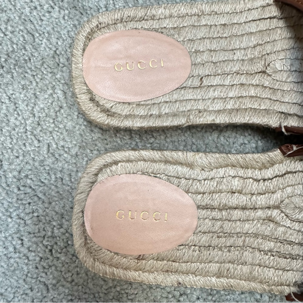 Gucci Interlocking G Slides Espadrilles - image 5